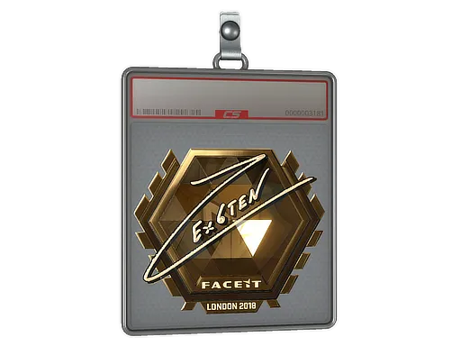 Sticker Slab | Ex6TenZ (Gold) | London 2018