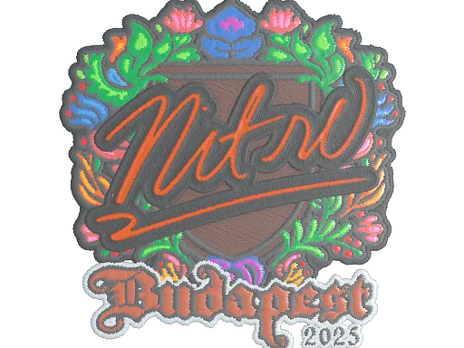 Sticker | nitr0 (Embroidered) | Budapest 2025