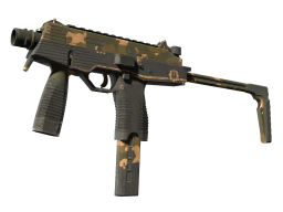 MP9 | Black Sand (Battle-Scarred)