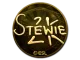 Sticker | Stewie2K (Gold) | Katowice 2019 CS2 skin