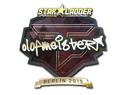 Sticker | olofmeister (Gold) | Berlin 2019