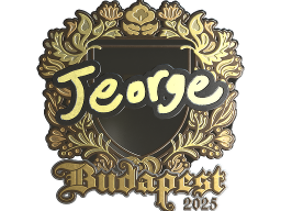 Sticker | jeorge (Gold) | Budapest 2025