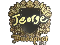 Sticker | jeorge (Gold) | Budapest 2025