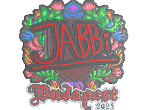 Sticker | jabbi (Embroidered) | Budapest 2025