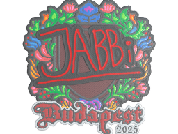 Sticker | jabbi (Embroidered) | Budapest 2025