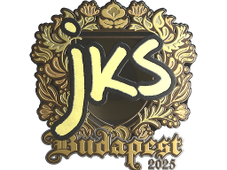 Sticker | jks (Gold) | Budapest 2025