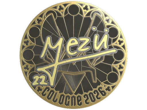 Sticker | mezii (Gold) | Cologne 2026