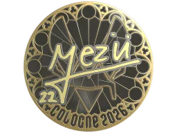 Sticker | mezii (Gold) | Cologne 2026