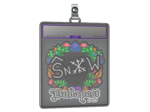 Sticker Slab | snow (Embroidered) | Budapest 2025