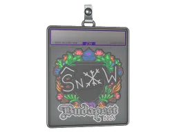 Sticker Slab | snow (Embroidered) | Budapest 2025