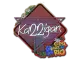 Sticker | karrigan (Glitter) | Rio 2022 CS2 skin