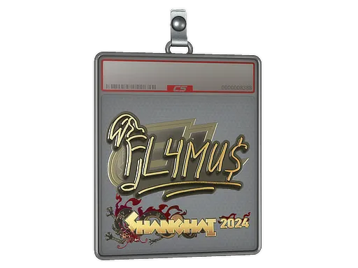 Sticker Slab | FL4MUS (Gold) | Shanghai 2024
