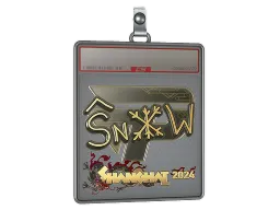 Sticker Slab | snow (Gold) | Shanghai 2024
