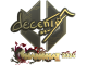 Sticker | decenty (Gold) | Shanghai 2024