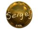 Sticker | sergej (Gold) | Katowice 2019