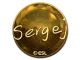 Sticker | sergej (Gold) | Katowice 2019 CS2 skin