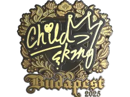Sticker | ChildKing (Gold) | Budapest 2025