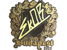 Sticker | sk0R (Gold) | Budapest 2025