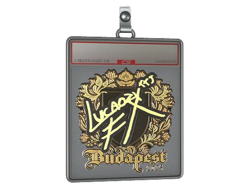 Sticker Slab | Lucaozy (Gold) | Budapest 2025