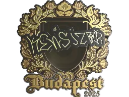 Sticker | kensizor (Gold) | Budapest 2025