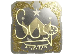 Sticker | susp (Gold) | Austin 2025