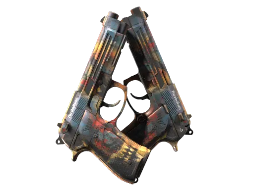 StatTrak™ Dual Berettas | Hideout (Factory New)