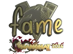 Sticker | fame (Gold) | Shanghai 2024