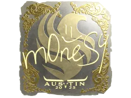 Sticker | m0NESY (Gold) | Austin 2025