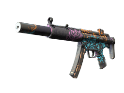 MP5-SD | Neon Squeezer (Battle-Scarred)