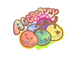 Sticker | Aceberry (Glitter)