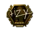 Sticker | aizy (Gold) | London 2018 CS2 skin