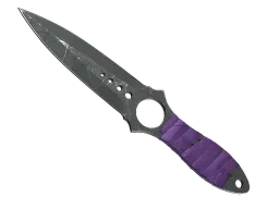 ★ StatTrak™ Skeleton Knife | Ultraviolet (Battle-Scarred)
