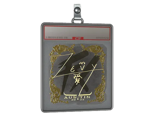 Sticker Slab | zevy (Gold) | Austin 2025