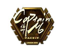 Sticker | captainMo (Gold) | London 2018