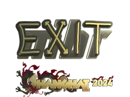 Sticker | exit (Gold) | Shanghai 2024