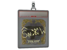 Sticker Slab | snow (Gold) | Austin 2025