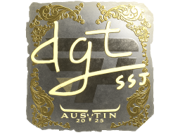 Sticker | dgt (Gold) | Austin 2025