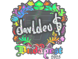 Sticker | dav1deuS (Holo) | Budapest 2025