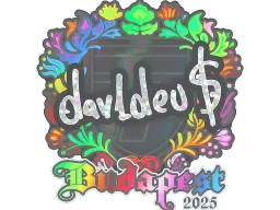 Sticker | dav1deuS (Holo) | Budapest 2025