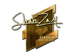 Sticker | ShahZaM (Gold) | Boston 2018