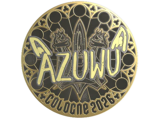 Sticker | AZUWU (Gold) | Cologne 2026