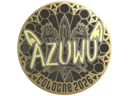 Sticker | AZUWU (Gold) | Cologne 2026