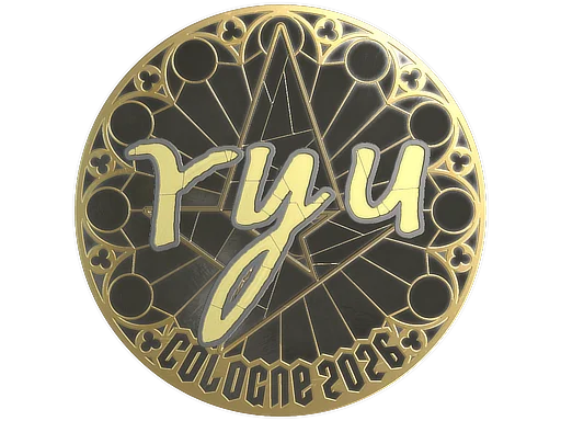 Sticker | ryu (Gold) | Cologne 2026