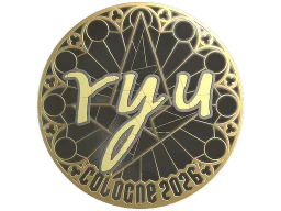 Sticker | ryu (Gold) | Cologne 2026