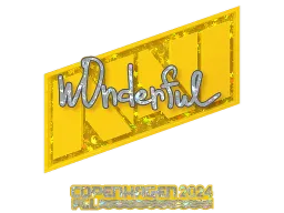 Sticker | w0nderful (Glitter) | Copenhagen 2024