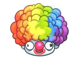 Sticker | Clown Wig