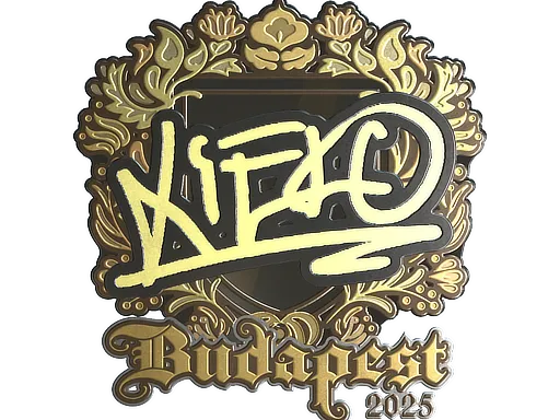Sticker | xiELO (Gold) | Budapest 2025
