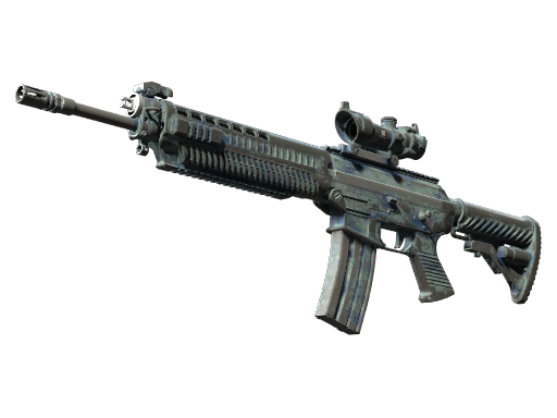 SG 553 | Wave Spray (Battle-Scarred)