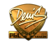 Sticker | denis (Gold) | Krakow 2017