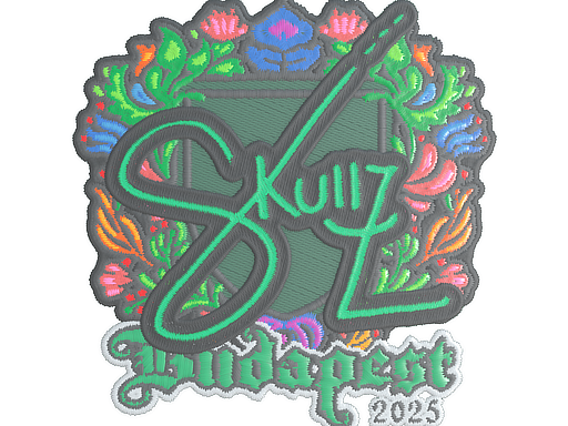 Sticker | skullz (Embroidered) | Budapest 2025
